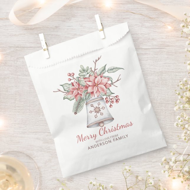 Sachets En Papier Arrangement de Noël et Bell (Coupé)