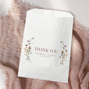 Sachets En Papier Arrosage de mariage fleuri à l'aquarelle bohème