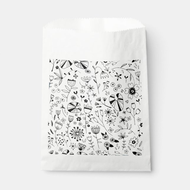 Sachets En Papier Art Floral Line (Devant)