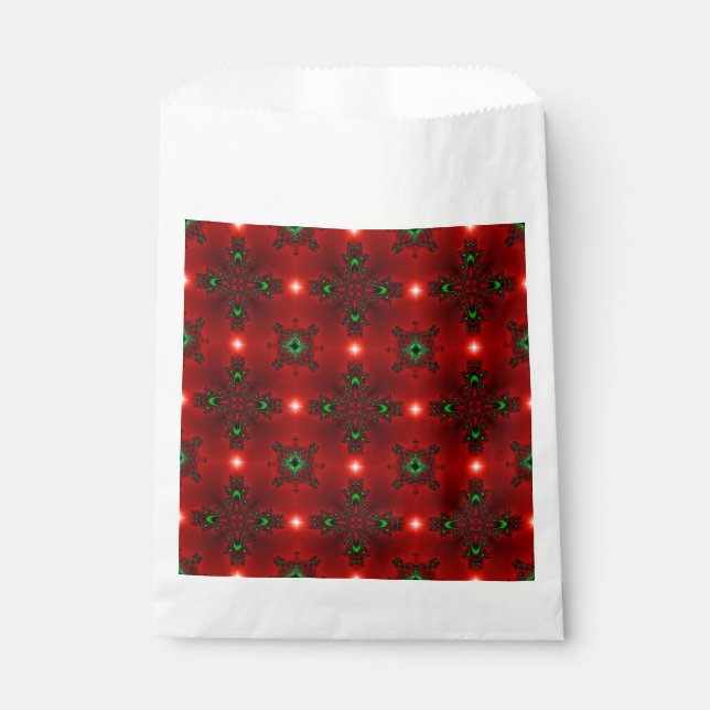 Sachets En Papier Artdeco de Noël en style rétro (Devant)