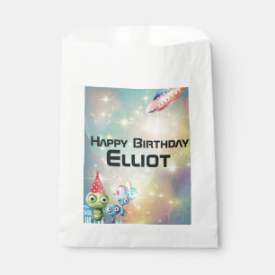 Sachets En Papier Attention Anniversaire intergalactique