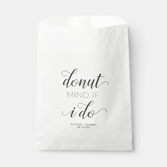 Sachets En Papier Attention Si Je Fais Mariage Traiter Le Sac Favori (Devant)