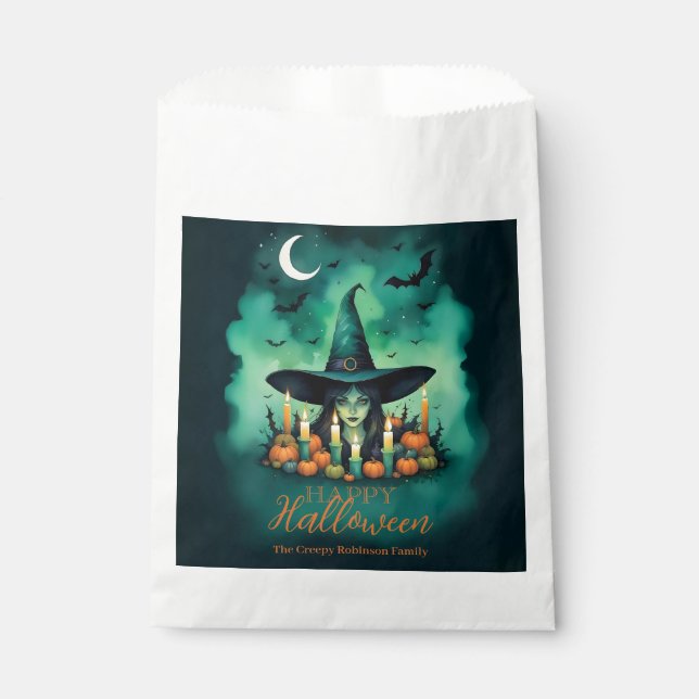 Sachets En Papier Attractive & Mystical Halloween Witch Conjures (Devant)