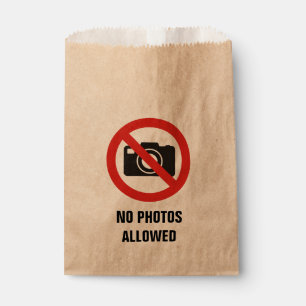 Sachets En Papier Aucune photo autorisée