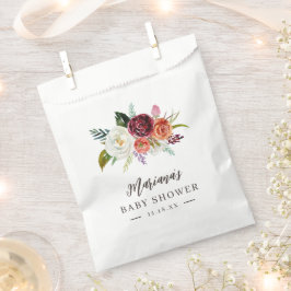 Sachets En Papier Automne Boho Blooms Baby shower personnalisé