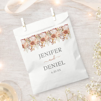 Sachets En Papier Automne Feuilles Russe Pays Boho Mariage