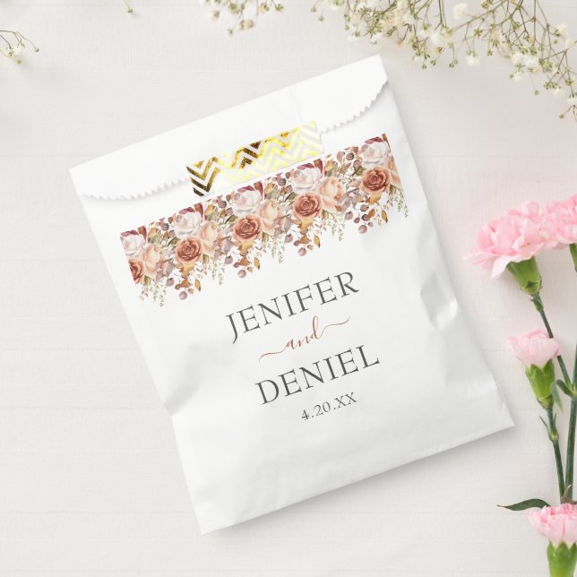 Sachets En Papier Automne Feuilles Russe Pays Boho Mariage (Scellé)