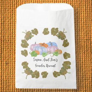 Sachets En Papier Automne Genre Révéler Petit Thème Citrouille
