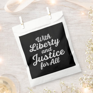 Sachets En Papier Avec la Liberté et la Justice pour Tous Protestati