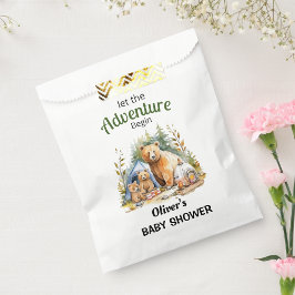 Sachets En Papier Aventure Commencer le Baby shower forestier
