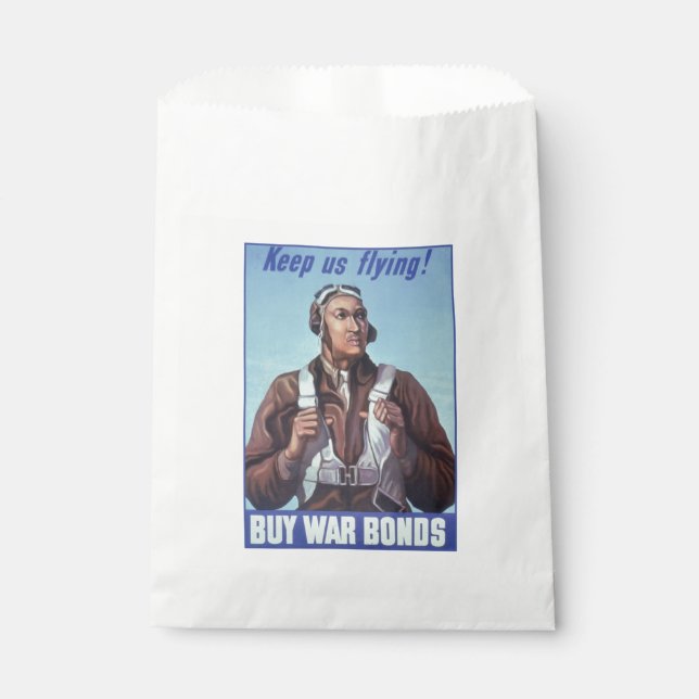Sachets En Papier Aviateurs noirs : Service militaire de combat de 2 (Devant)