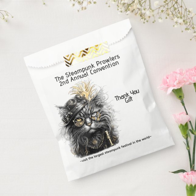 Sachets En Papier Awesome Steampunk Cat Gifts  (Scellé)
