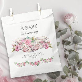 Sachets En Papier Baby brasse des tasses de thé Vintage Rose Garland