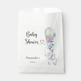 Sachets En Papier Baby shower à ballets et éléphants