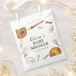 Sachets En Papier Baby shower à tarte rustique