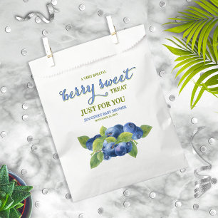 Sachets En Papier Baby shower à thème Berry Sweet Blueberry