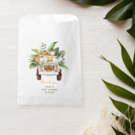 Sachets En Papier Baby shower animal Safari neutre pour les femmes M