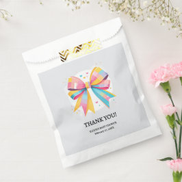 Sachets En Papier Baby shower arc-en-ciel