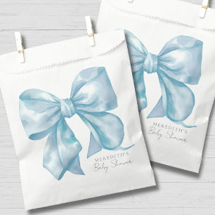 Sachets En Papier Baby Shower au Ruban Bleu