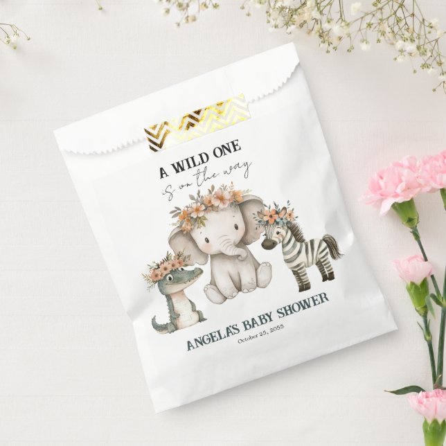 Sachets En Papier Baby shower Boho Safari (Scellé)