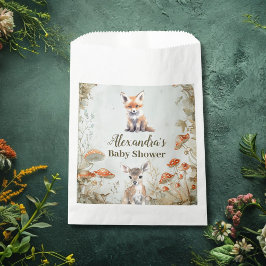 Sachets En Papier Baby shower Boho Woodland