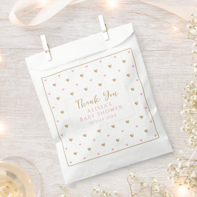 Sachets En Papier Baby shower chic (Coupé)