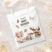 Baby shower d'amis du bois mignon