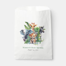 Baby shower d'animaux tropicaux de la Jungle migno