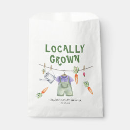Sachets En Papier Baby shower d'aquarelle de légumes cultivés locale