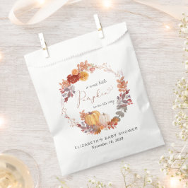 Sachets En Papier Baby shower d'automne de Terracotta Citrouille