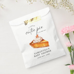 Sachets En Papier Baby shower d'automne du Citrouille Cutie Pie