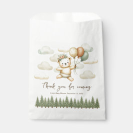Sachets En Papier Baby shower d'aventures aux ours flottants
