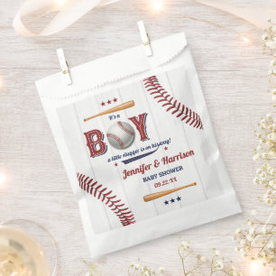 Sachets En Papier Baby shower de baseball garçons