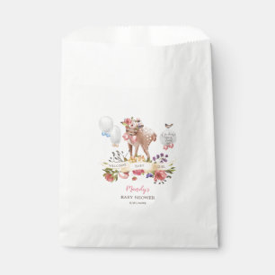 Sachets En Papier Baby shower de cerfs communs d'aquarelle oh
