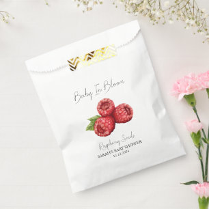 Sachets En Papier Baby shower de graines de framboise