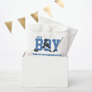 Sachets En Papier Baby shower de hockey sur glace