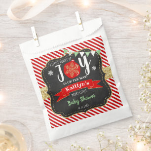 Sachets En Papier baby shower De Noël "Petit Ensemble De Joie"