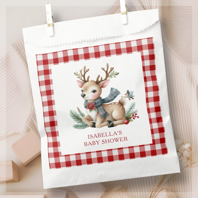 Sachets En Papier Baby shower de Noël Reindeer (Créateur téléchargé)