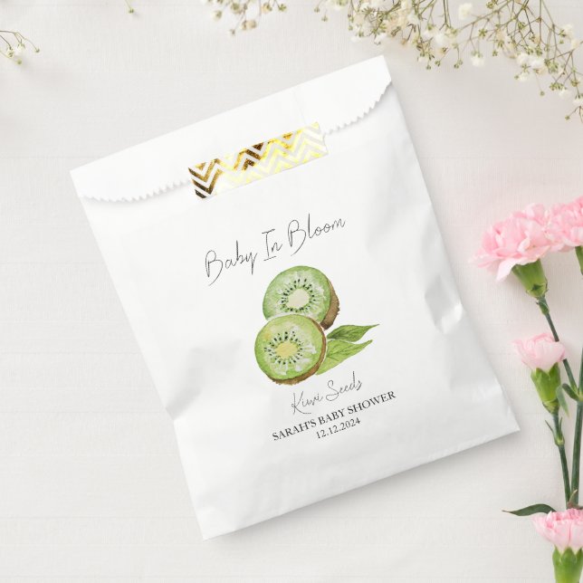 Sachets En Papier Baby shower de semences Baby In Bloom l Kiwi (Scellé)