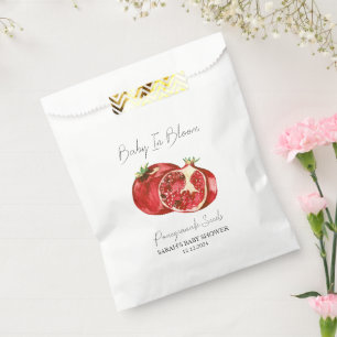 Sachets En Papier Baby shower de semences de grenade bébé en fleurs