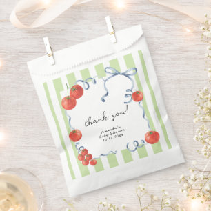 Sachets En Papier Baby shower de tomate aquarelle merci