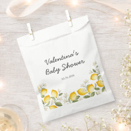 Sachets En Papier Baby shower d'été aux agrumes de citron