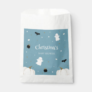 Sachets En Papier Baby shower d'Halloween bleu