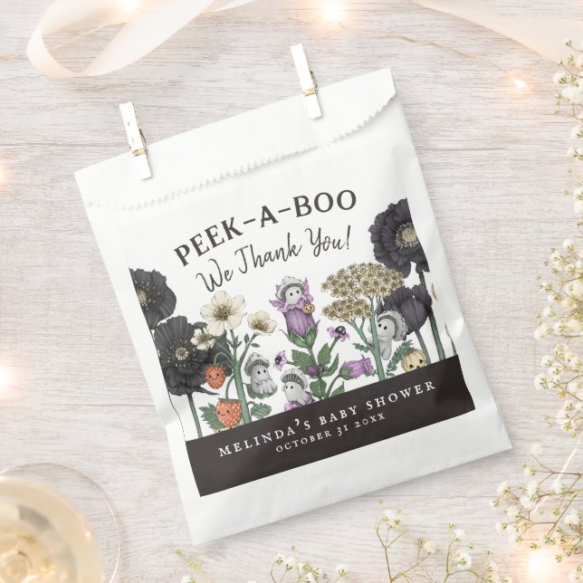 Sachets En Papier Baby shower d'Halloween Ghost Peek-a-Boo (Coupé)