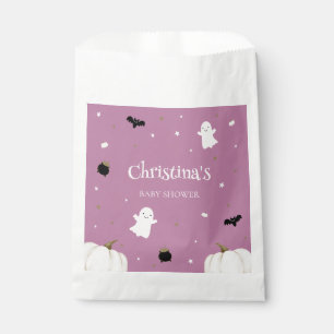 Sachets En Papier Baby shower d'Halloween violet