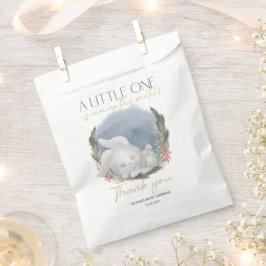 Sachets En Papier Baby shower d'hiver moelleux Bunny