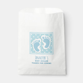 Sachets En Papier Baby shower d'illustration mignonne Blue Baby Boy'