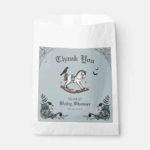 Sachets En Papier Baby shower Floral Bleu Gothique Cheval Rocheux