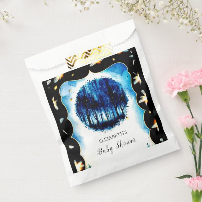 Sachets En Papier Baby shower forestier simple enchâssé (Scellé)