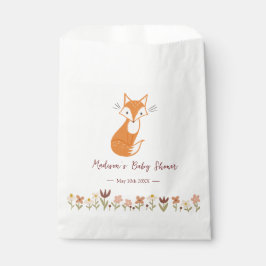 Sachets En Papier Baby shower Fox mou